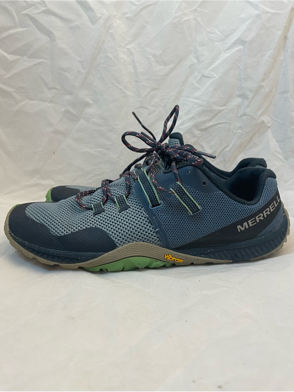 Merrell Trail Glove 6 Mens 11.5 Barefoot Trail Running Shoes Stonewash J066963
